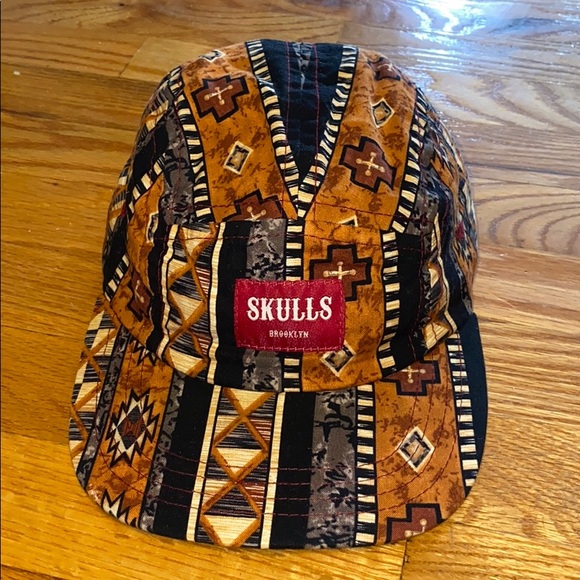 Skulls Brooklyn 5 Panel “South West” Camp Hat
